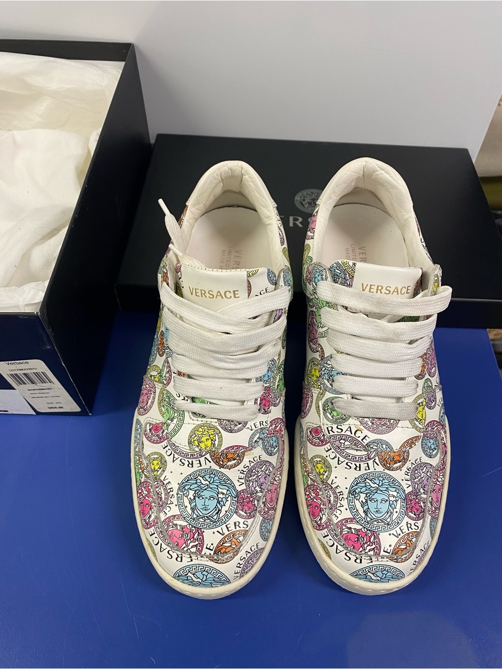 Versace women Sneakers & Shoe Box with White Dust Bag